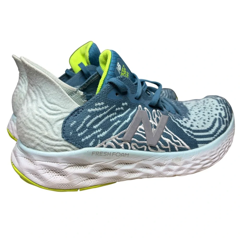 New Balance Fresh Foam 1080 v11 Womens Running Shoes Blue W1080M11 Neon Accent